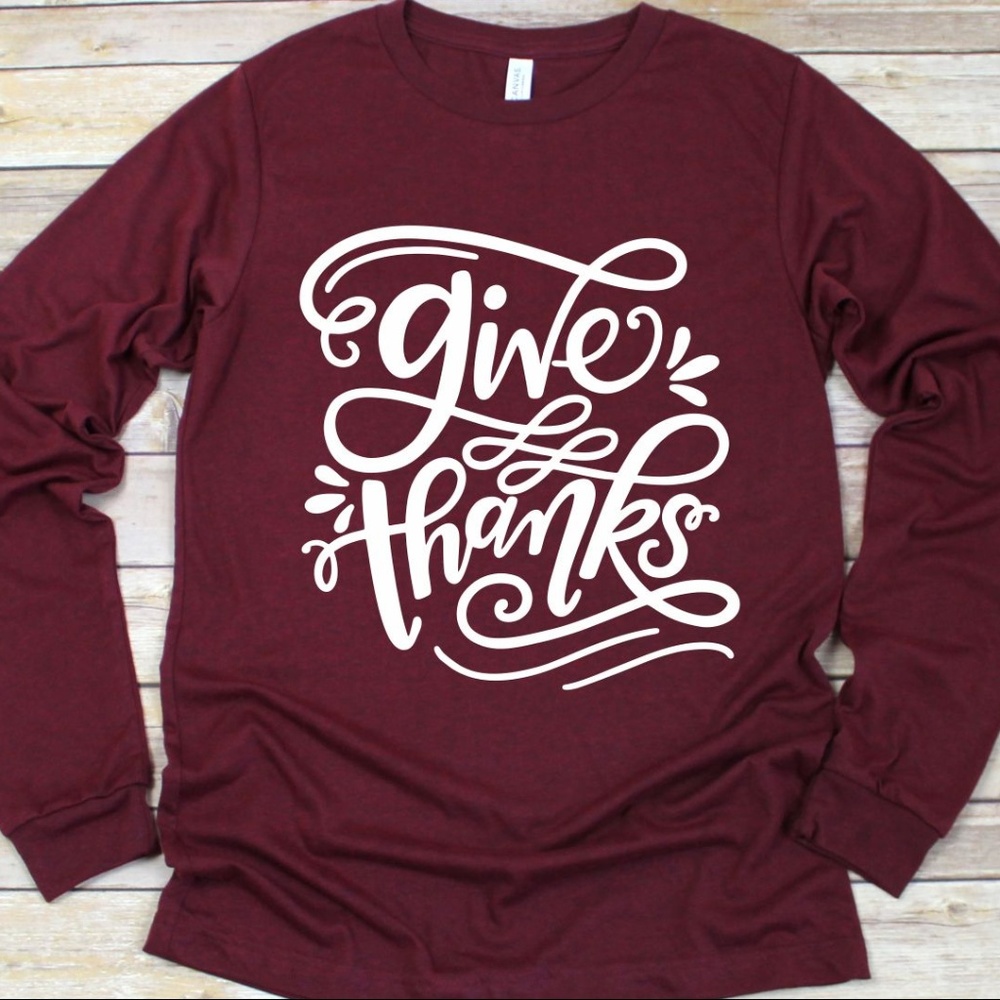 GIVE THANKS THANKSGIVING THANKFUL FALL HOLIDAY